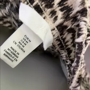 H&M cream and darkbrown Wide Leg Pants thumbnail 2