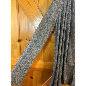 Olive + Oak Waterfall Draped Open Hooded Cardigan Size Small Gray (8106) thumbnail 2