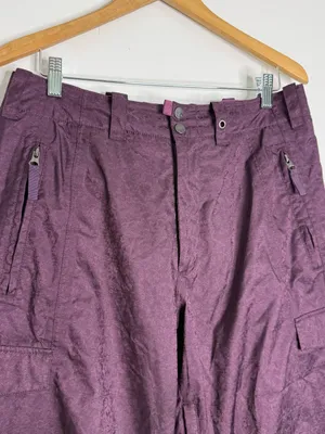 Burton Purple Snow Pants Women’s Large Cargo Ski Snowboard Insulated Pants thumbnail 3