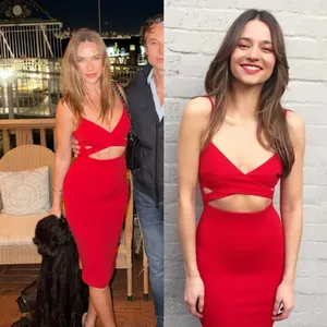 Nookie Red Heidi Bodycon Dress‎ Date Night Prom Formal Cocktail Miami Size 6 thumbnail 2