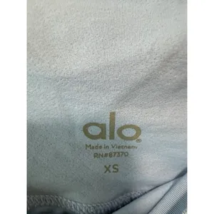Alo Yoga Blue Shimmer Biker Shorts Size XS thumbnail 4