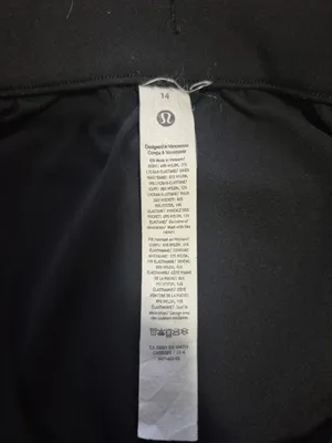 Lululemon women’s black stretch high rise workout lounge jogger pants size 14 thumbnail 2