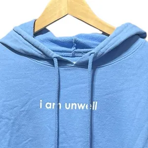 Barstool Chicks Barstool‎ Sports Blue Crop I am Unwell Call Her daddy Hoodie thumbnail 4