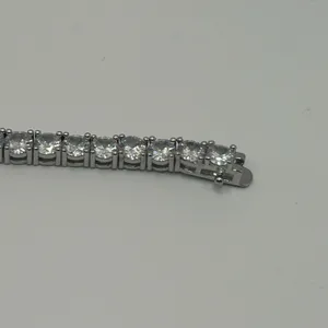 Moissanite Tennis Bracelet Silver 5mm 8 Inch Brand New VVS1 Crazy Shine No Pass thumbnail 5