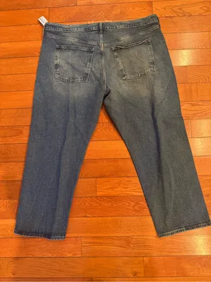 Old Navy Mid‑Rise Slouchy Straight Leg Jeans – Size 18 Petite, NWT thumbnail 6