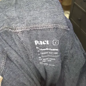 Pact Dark Gray Organic Cotton high rise lounge pants pj cozy casual fall thumbnail 3
