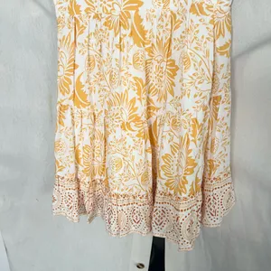 Selfie Leslie Eternal Sunshine Gathered Bust Babydoll Dress Floral Print Yellow thumbnail 6