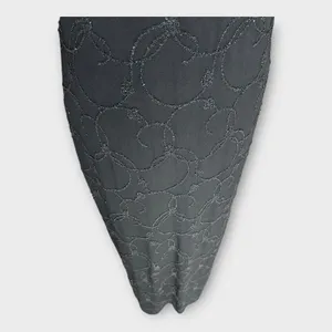 Vintage 90s City Triangles Sleeveless Beaded Maxi Dress Goth Punk Witchy Medium thumbnail 8