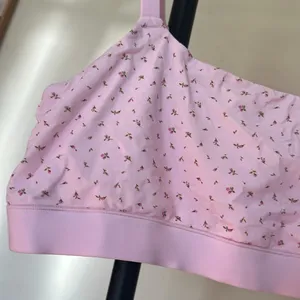 NEW SKIMS‎ PINK FLORAL SCOOP NECK BRALETTE Size L thumbnail 8