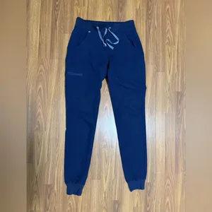 FIGS Zamora Navy cargo jogger scrub pants size XS/T. thumbnail 2