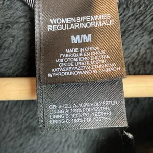 North Face Black Fuzzy Zip Long Sleeve Athletic Sport Jacket M thumbnail 4