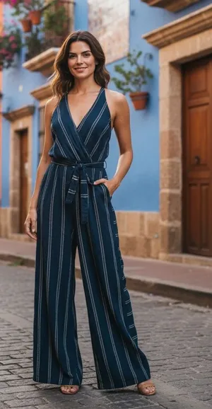 Lovestitch L Jumpsuit halter navy thumbnail 1