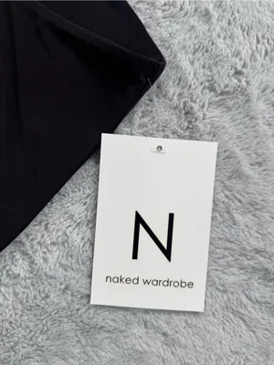 Naked Wardrobe Scoop Waist Mini Skirt Black XS thumbnail 4