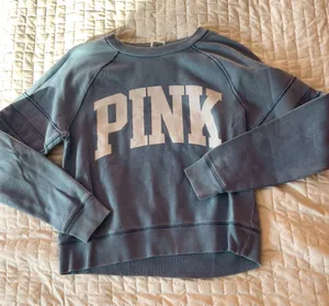 PINK Victoria’s Secret Purple Logo Sweatshirt Size XS thumbnail 1