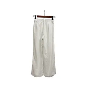 Hollister Livvy Wide Leg White Linen Blend Baggy High Rise Pants Size XS thumbnail 4