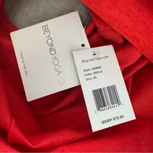 Beyond Yoga Step Up Racerback Tank Red Orange Size XS NWT thumbnail 6