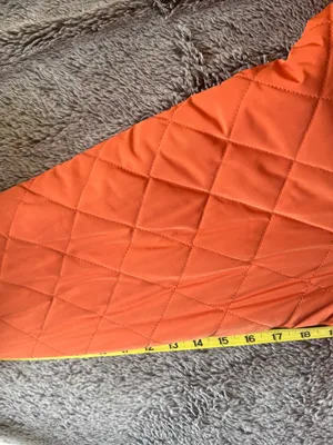 Universal Standard Reversible‎ Quilted Long Coat Brown Orange Hooded Parka Small thumbnail 10