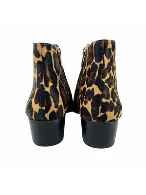 Antonio Melani Lavonnie leopard print haircalf block heel booties 7.5 thumbnail 7