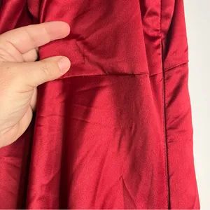 Lulus red satin one shoulder‎ dress side slit women's new with tags thumbnail 5
