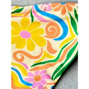 Aurelle‎ Floral Bikini Set Size Large Retro Tropical Tie Side Swim Set thumbnail 7