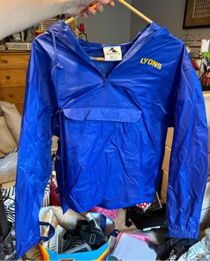 Augusta Sportswear Lyons Blue Pullover Rain Anorak thumbnail 1