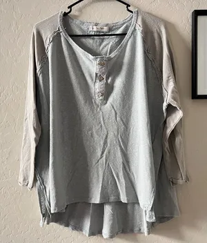 FP We The Free Mint Henley Tee thumbnail 1