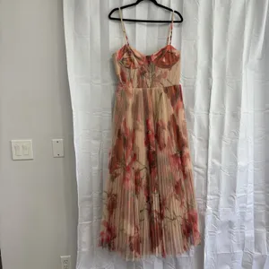 Hutch Dress Womens Size XL Brianna Sleeveless Bustier Pleated Tulle Maxi NWT thumbnail 2