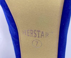 HerStar Boston Red Sox Suede High Heels Color Blue/Red/White SZ 7 thumbnail 8