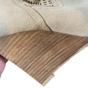 Crown Vintage Women’s Beige Suede Western Wedge Ankle Boots Size 7.5 thumbnail 7