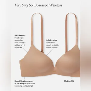 Victoria's Secret So Obsessed Smooth Wireless Push Up Bra thumbnail 2