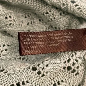 The Limited Mint Green Open Weave Knit Sweater Vest Womens Size Large Sleeveless thumbnail 9