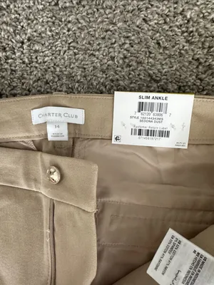 Charter Club Khaki Straight-Leg Women's Jeans thumbnail 2
