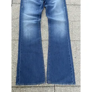 Agave Nectar Sirena Striped Flare Jeans Womens Size 27 Low Rise Denim Y2K USA thumbnail 4