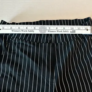 Yogipace Black and White Striped Women's Pants work/yoga pull on straight leg thumbnail 11