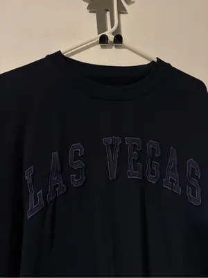 NY popular Las Vegas blue crewneck sweatshirt large thumbnail 2
