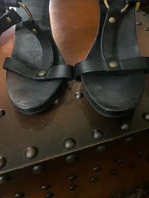 Gucci wood leather strappy sandals thumbnail 5