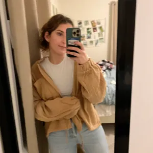 Cotton Crinkle Knit Bomber Jacket Size M thumbnail 5
