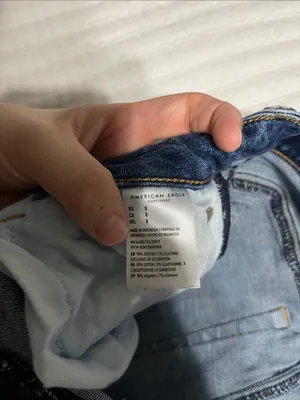 American Eagle Outfitters Medium Blue Distressed Denim Shorts thumbnail 3