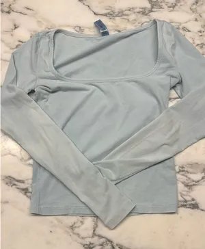 SKIMS Light Blue Long Sleeve thumbnail 1