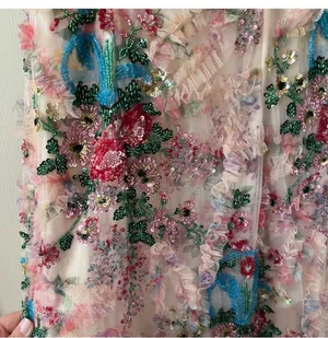 Sherri Hill 55167 Viral Floral Print Beaded Prom Gown thumbnail 5