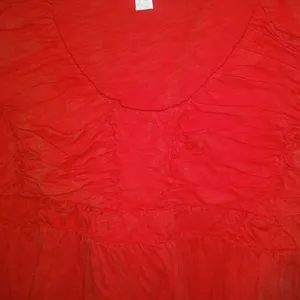 Rio Rao Anthropologie L Red Gathered Top thumbnail 5