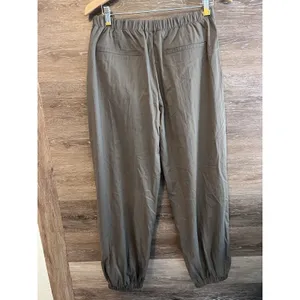Zara Green Wide Leg Parachute Pants Women Small Balloon Cargo Style thumbnail 6