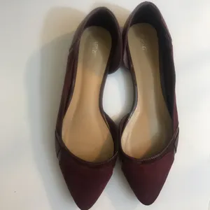APT.9 Swiss Wine pointy flats suede/croc/patent thumbnail 2
