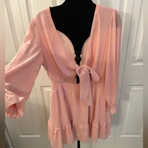 Boutique NWOT! Gorgeous‎ double layered flowey dress thumbnail 2