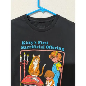 Steven Rhodes Kittys First Sacrificial Offering Black Graphic T-Shirt M Women thumbnail 4