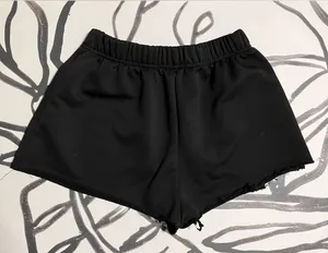 Basic Black Cut Off Sweat Shorts Never Worn. Women’s Sz Small. thumbnail 1
