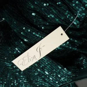 Eliza J Sequin Emerald Mock Neck Cocktail Dress‎ thumbnail 10