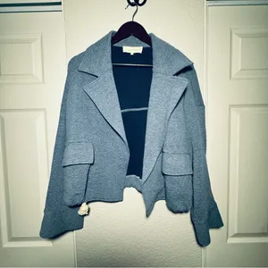 Anthropologie French Mauve • Blazer • Flap Pockets • Small • Textured Fabric thumbnail 5