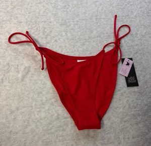 Wild Fable Womens Red Low Rise Extra High Leg Cheeky Bikini Bottom XXS‎ 00 NWT thumbnail 1