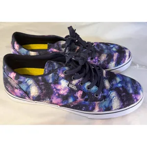 Vans Galaxy Sneakers‎ Women 8.5 Purple Blue Space Print Ortholite Casual Shoes thumbnail 6